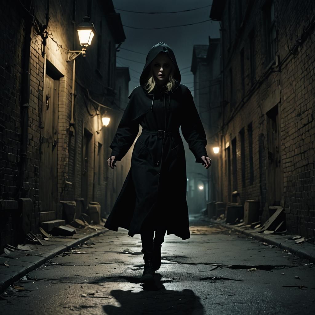 Gothic Woman in Peril: A Cinematic Dark Fantasy