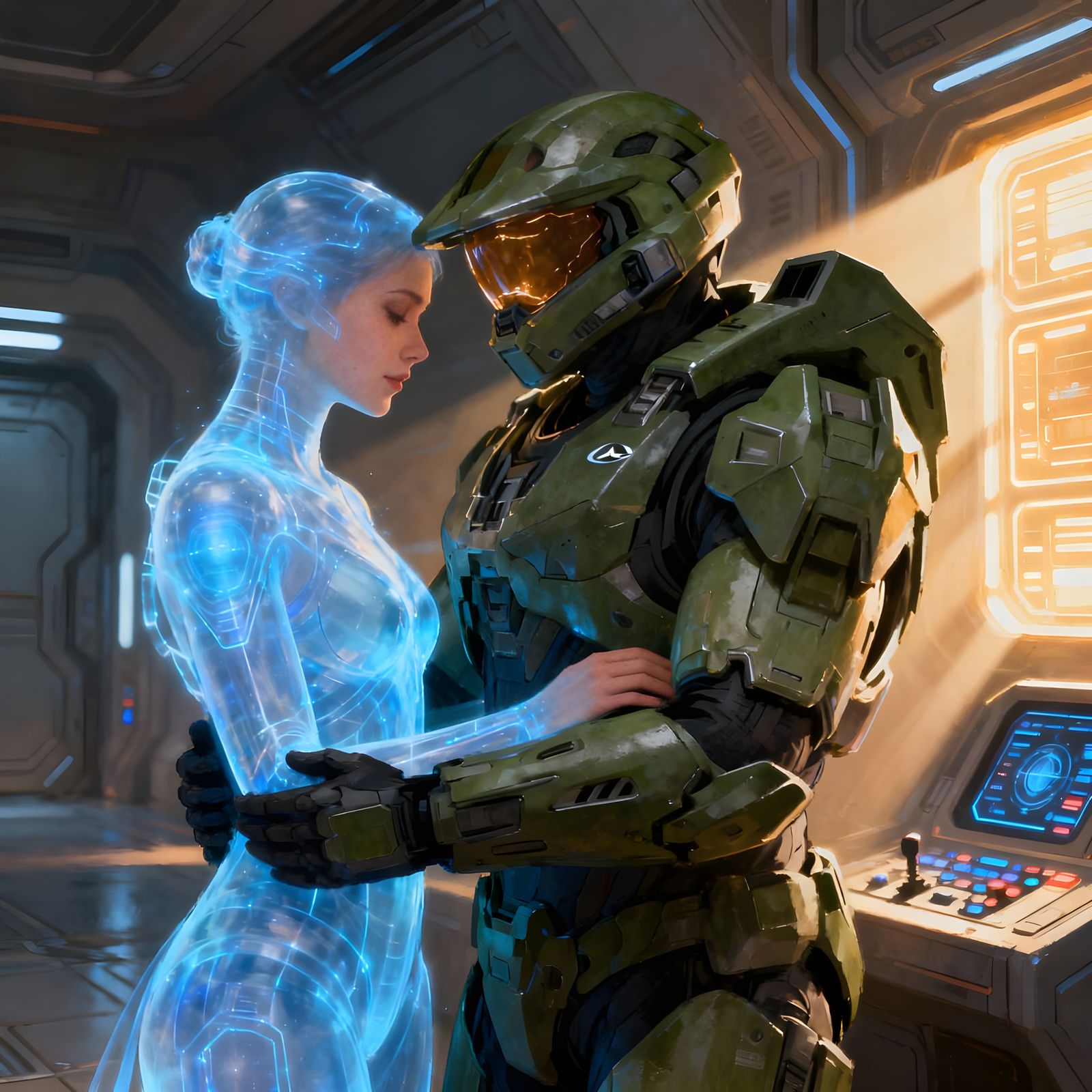 Cortana and Master Chief Share Tender Halo Moment