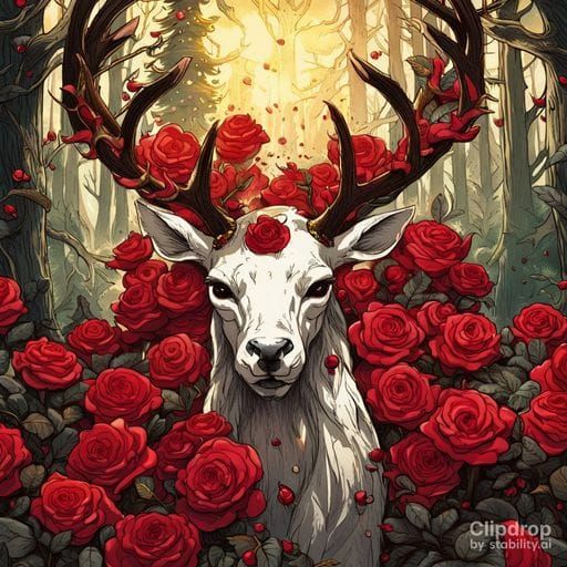 AI Interpretation of a Deer God