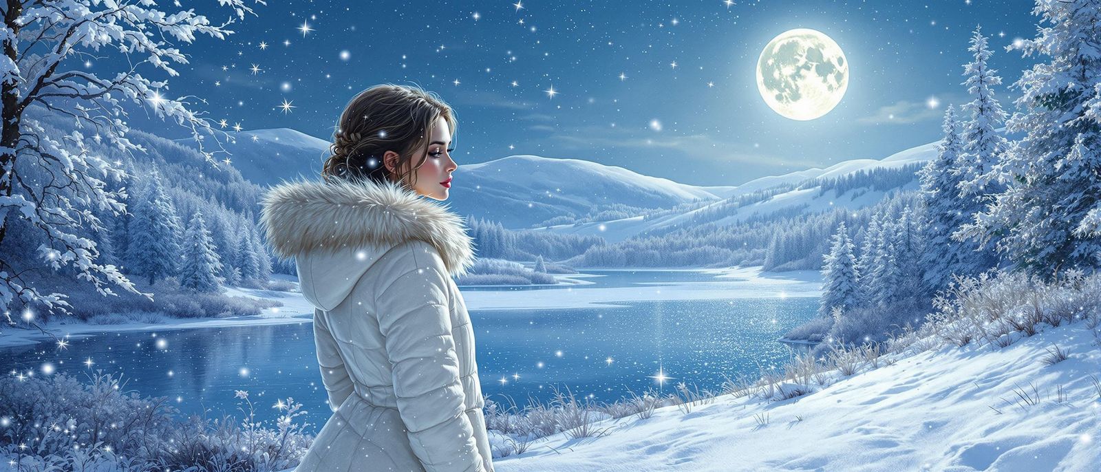 Moonlit Winter Wonderland in Ivory Coat