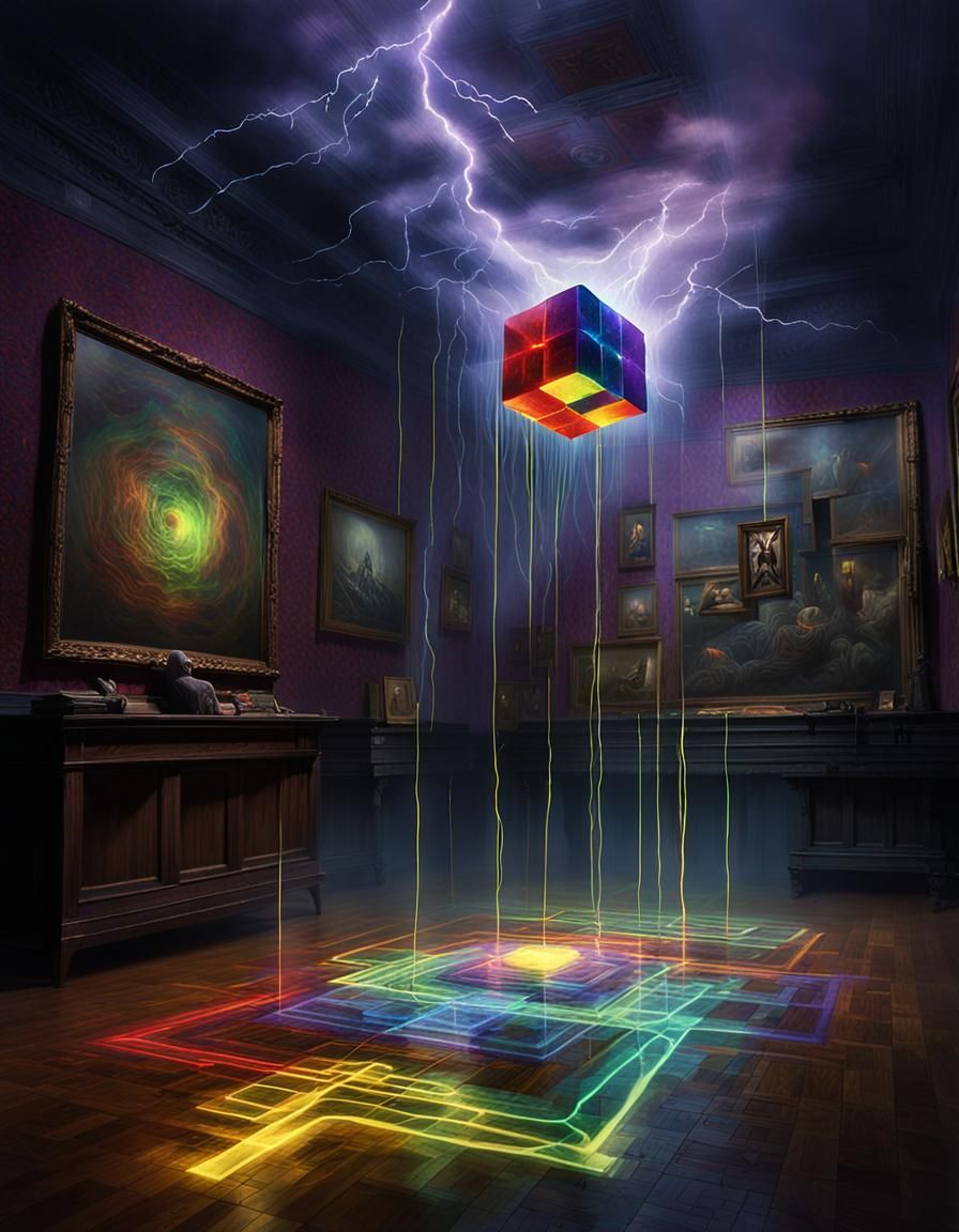 Surrealist Cube Inverts Reality in Eerie Dystopia
