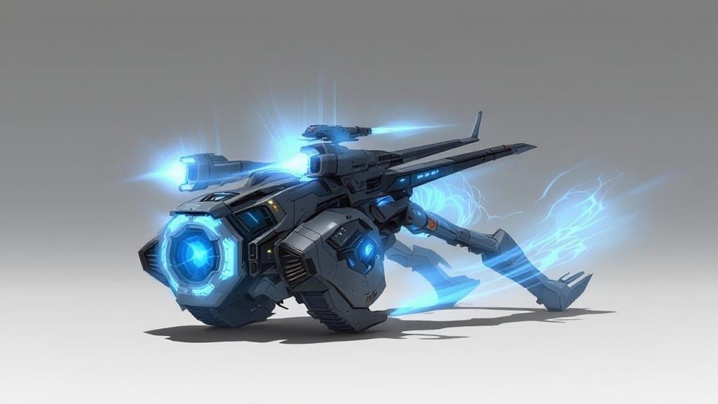 Cyberpunk Stealth Tank Unveiled: Eidolon Vehicle