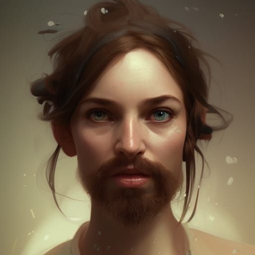 Brewer Portrait in Style of Rutkowski and Mucha