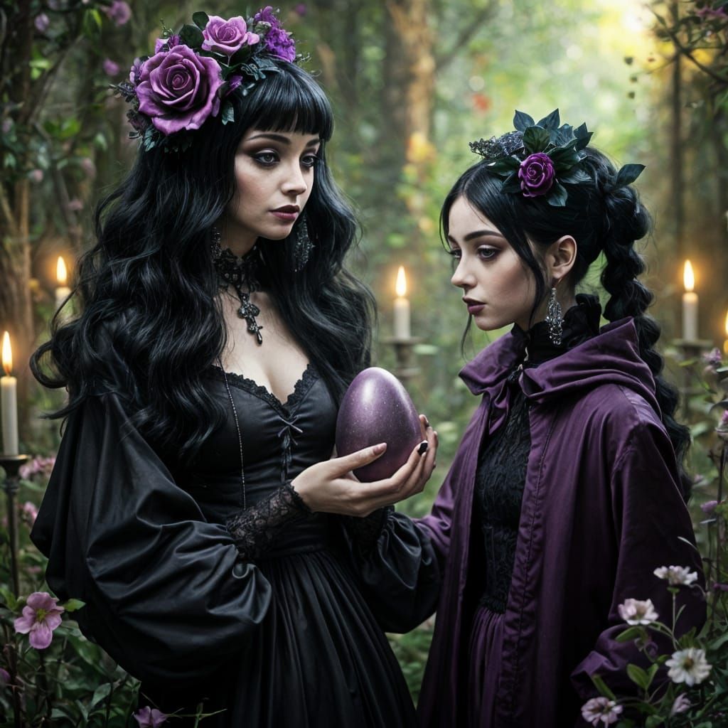 Morticia Addams Gives Wednesday an Easter Egg in Gothic Styl...