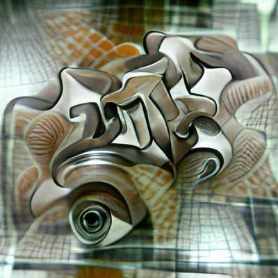 Impossible Geometric Construction in Surrealist Style