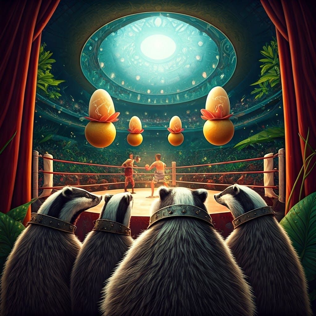 Badgers Hosting Freakshow Dreamscape in Detailed Matte Paint...