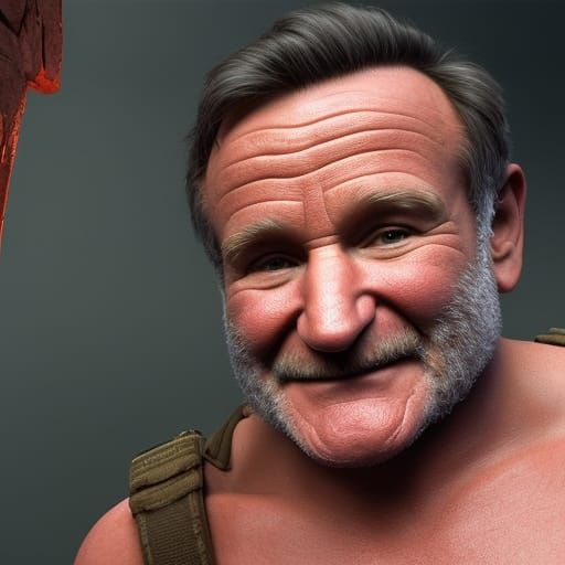 Robin Williams: 3D Game Cinematic Render