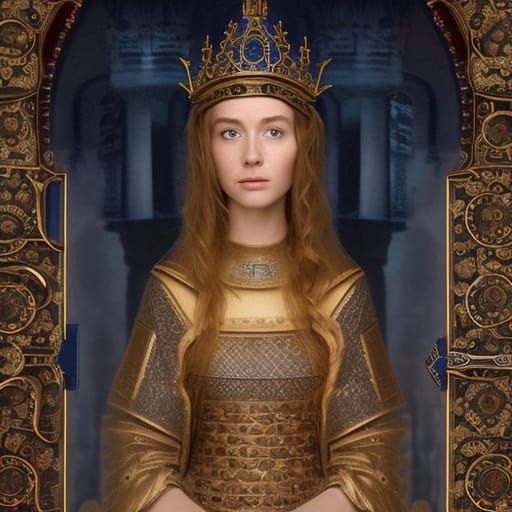 Dramatic Digital Painting of Eleanor of Aquitaine
