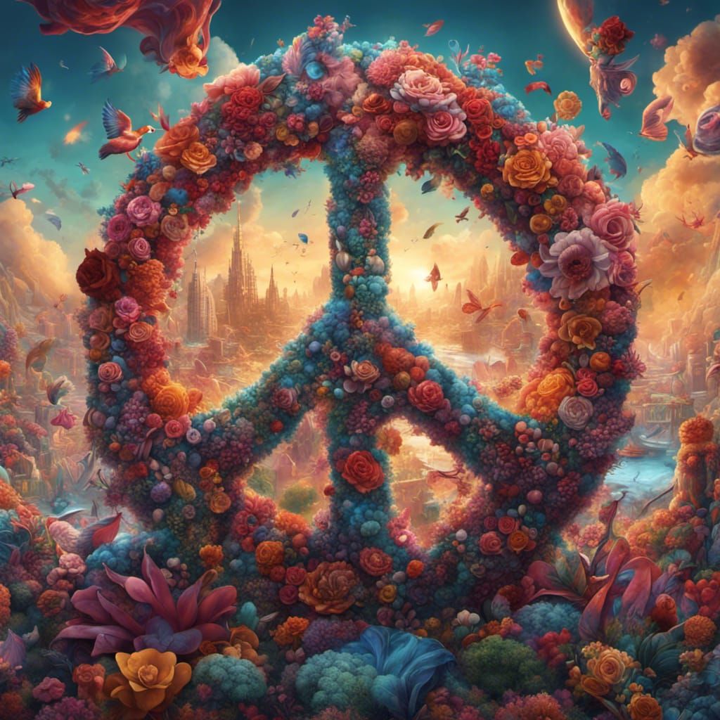 Symbole de l'amour et de la paix