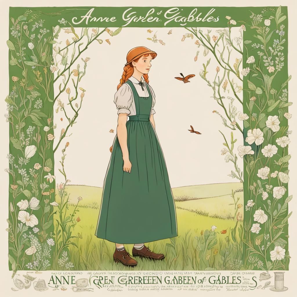 Anne of Green Gables: AI Generated Portrait