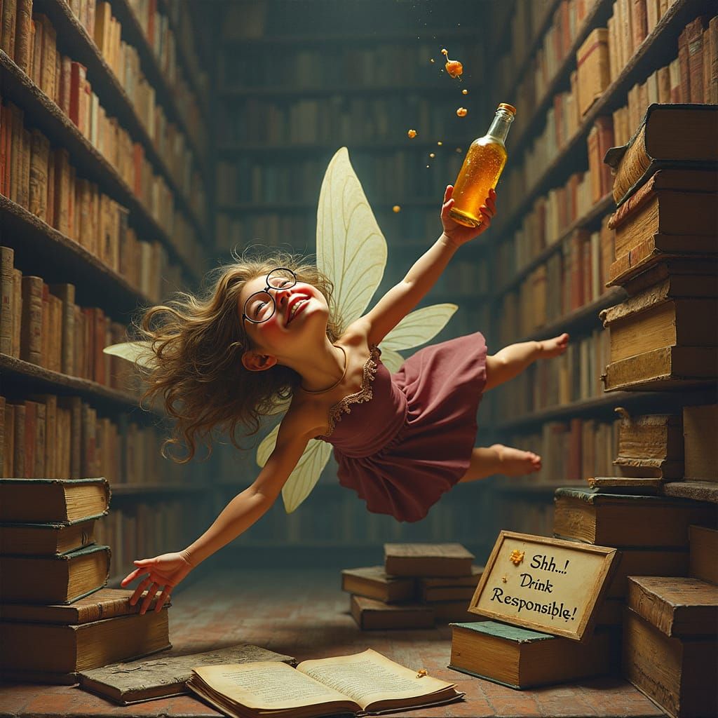 Drunk Fairy Librarian's Tumultuous Fall