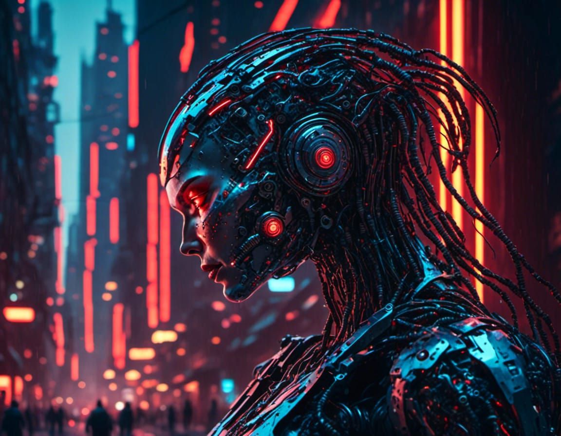 Cyberpunk cyborg