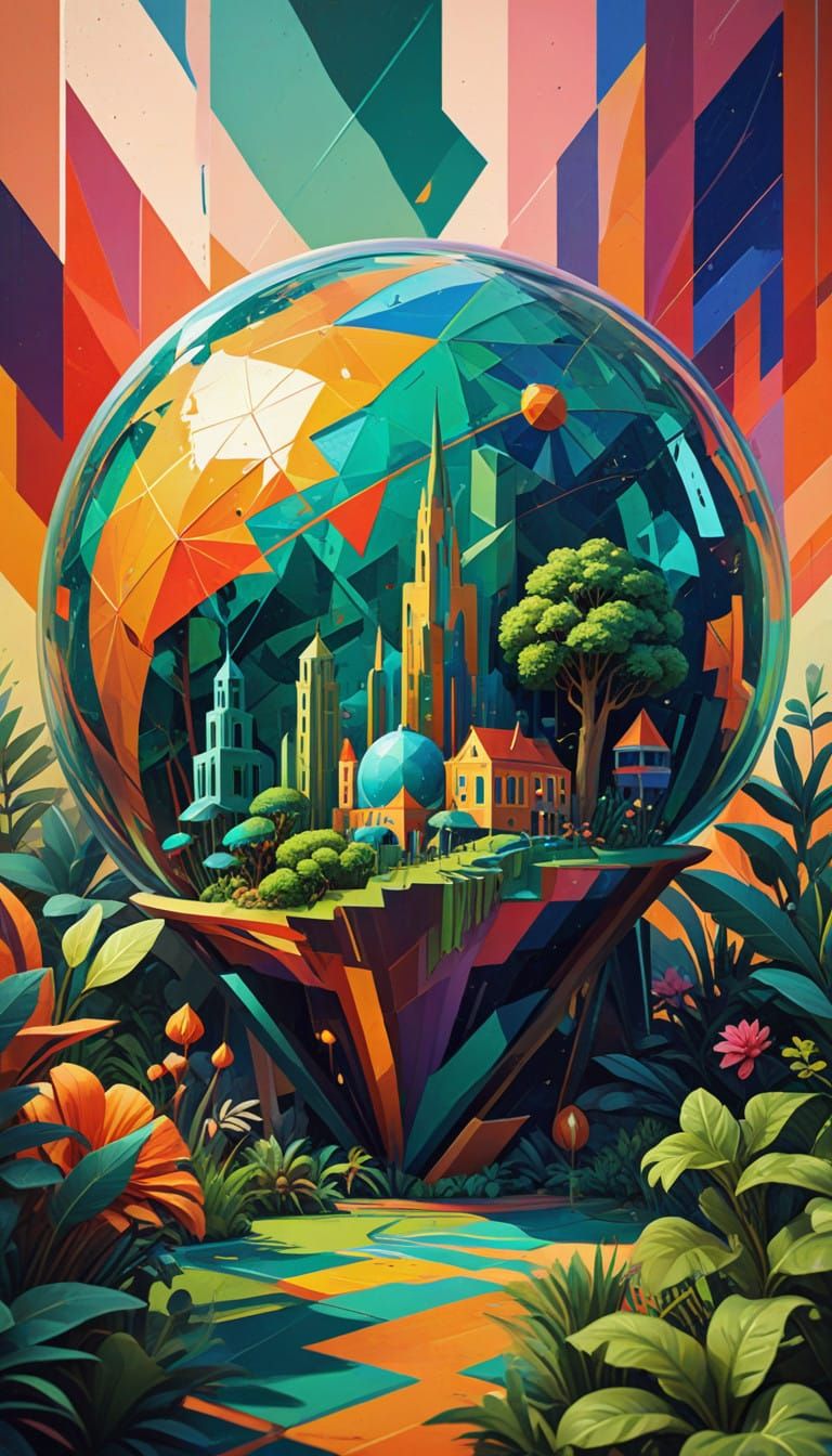 Vibrant Miniature Ecosystem on a Luminous Galaxy Globe