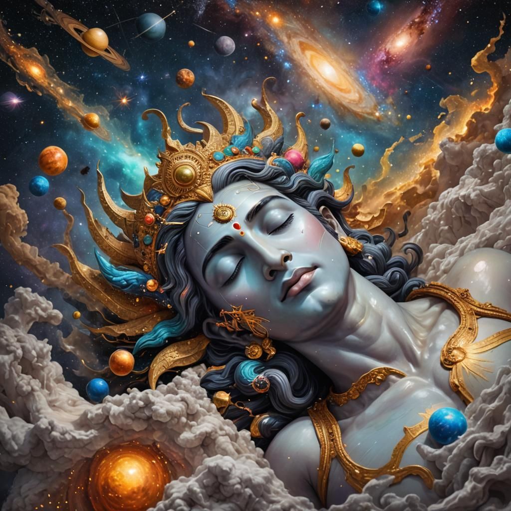 Lord Vishnu's Yoganidra