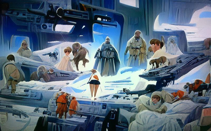 Star Wars Hoth: McQuarrie-Style Storybook Illustration
