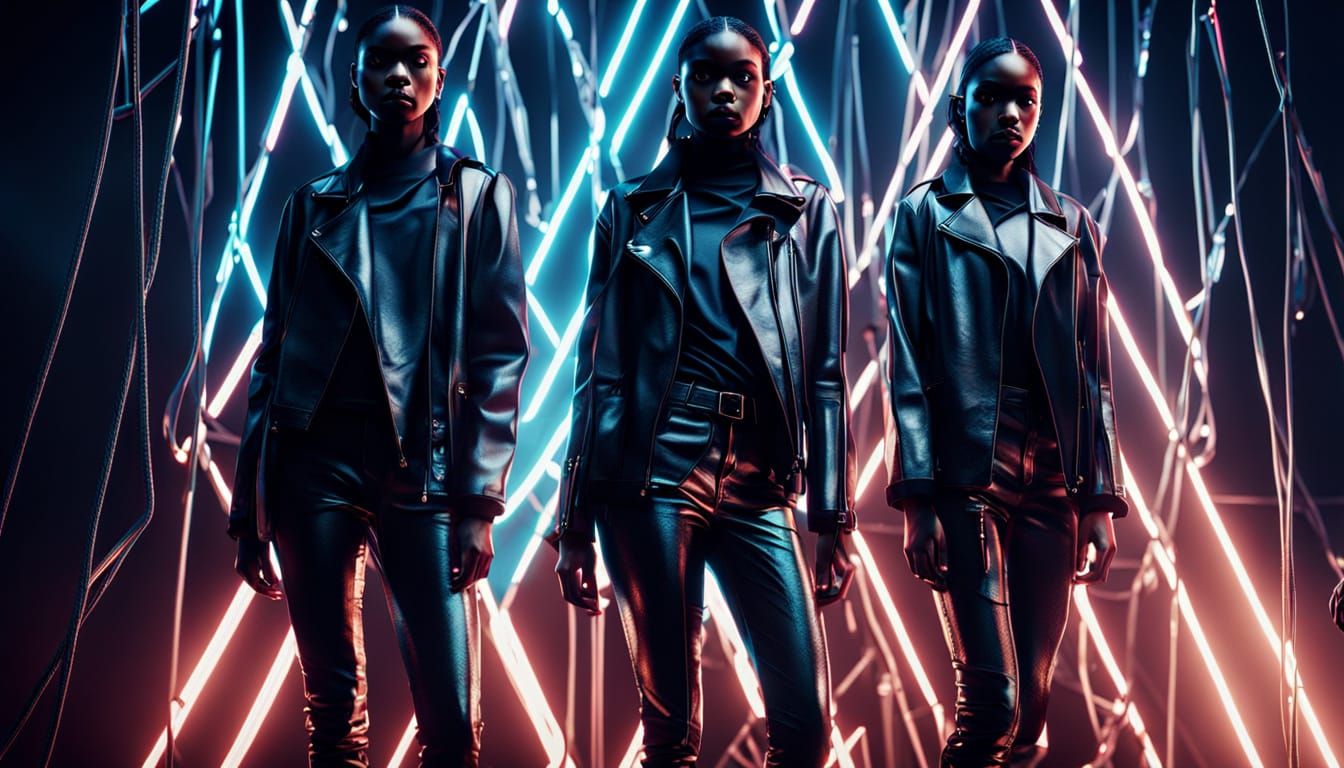 Dark Fashion Icons in Triangular Realm