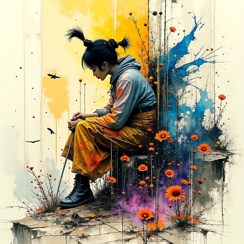 Dramatic Portrait with Deep Shadows