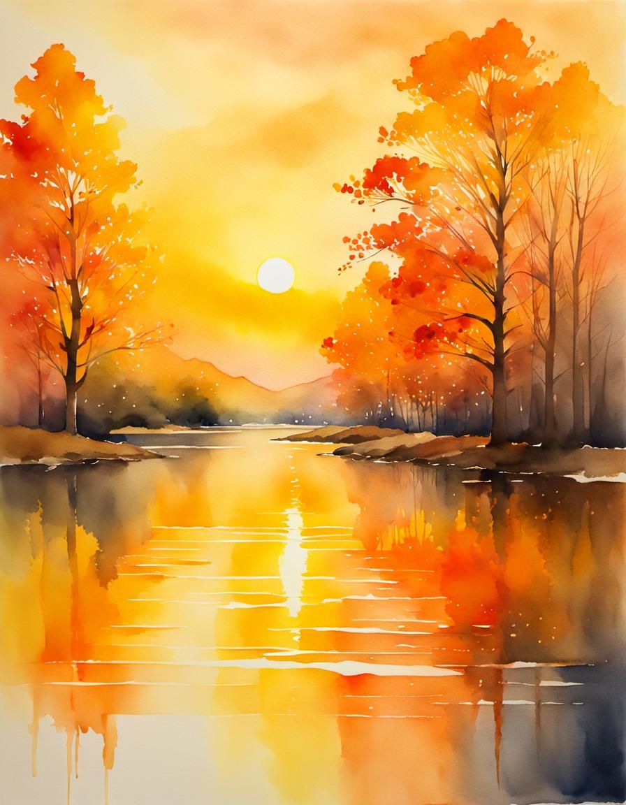 Sunset over the Creek