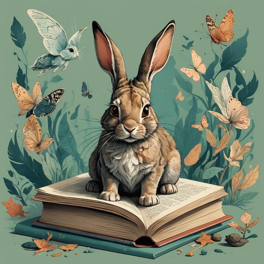 Surreal Metamorphosis: Rabbit to Cat Transformation