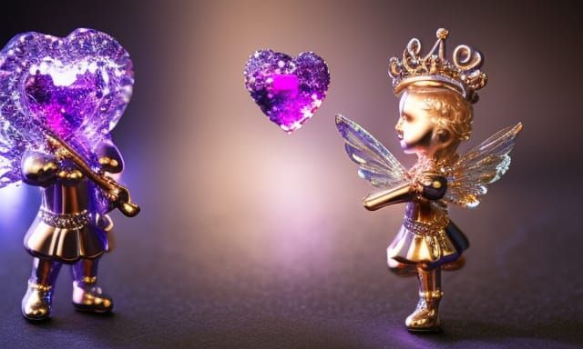 Crystal Cupid in Galaxy Pawnshop: Digital Art