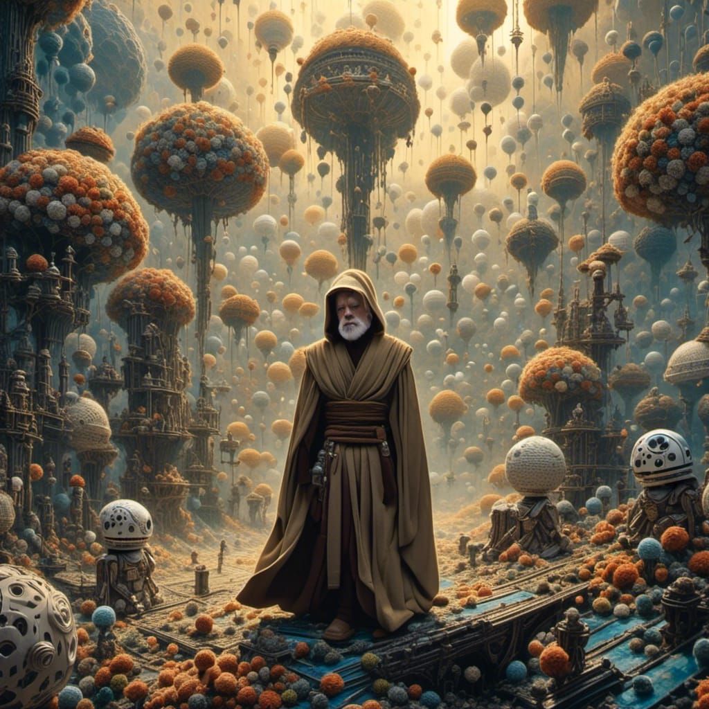 Ben Kenobi's Crocheted Panic Attack