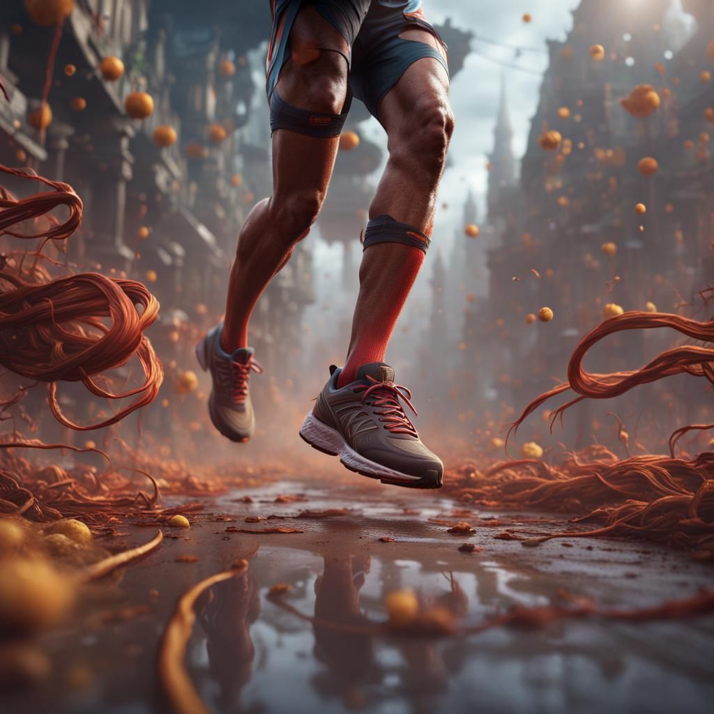 Foot Fungus and Shoe Laces Run Marathon