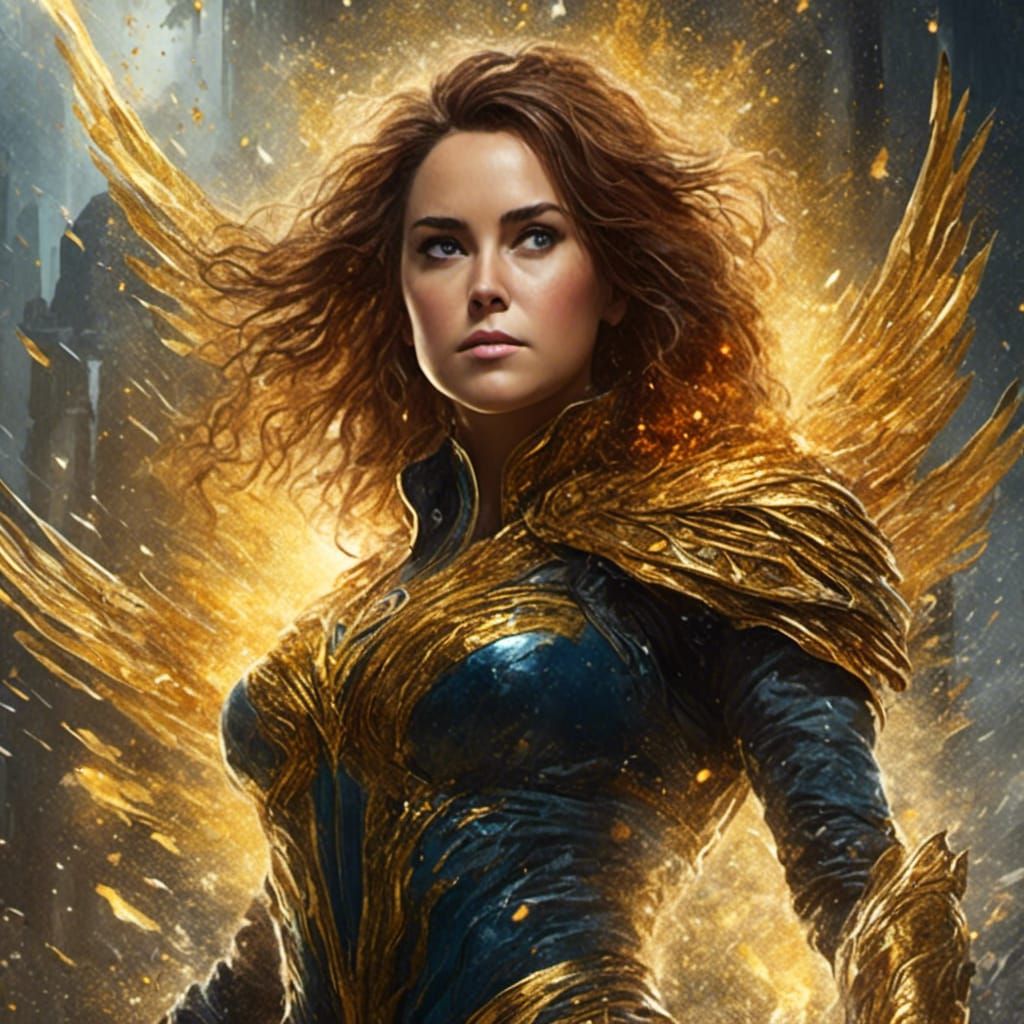 X-Men Superhero with Phoenix Force Powers