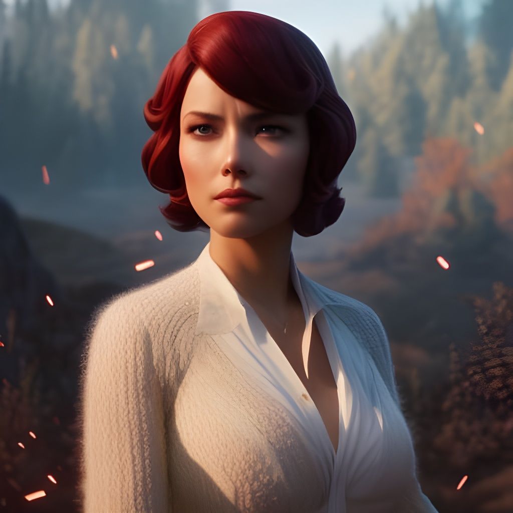 Scarlet Johansson as Bioshock's Elizabeth, Digital Painting