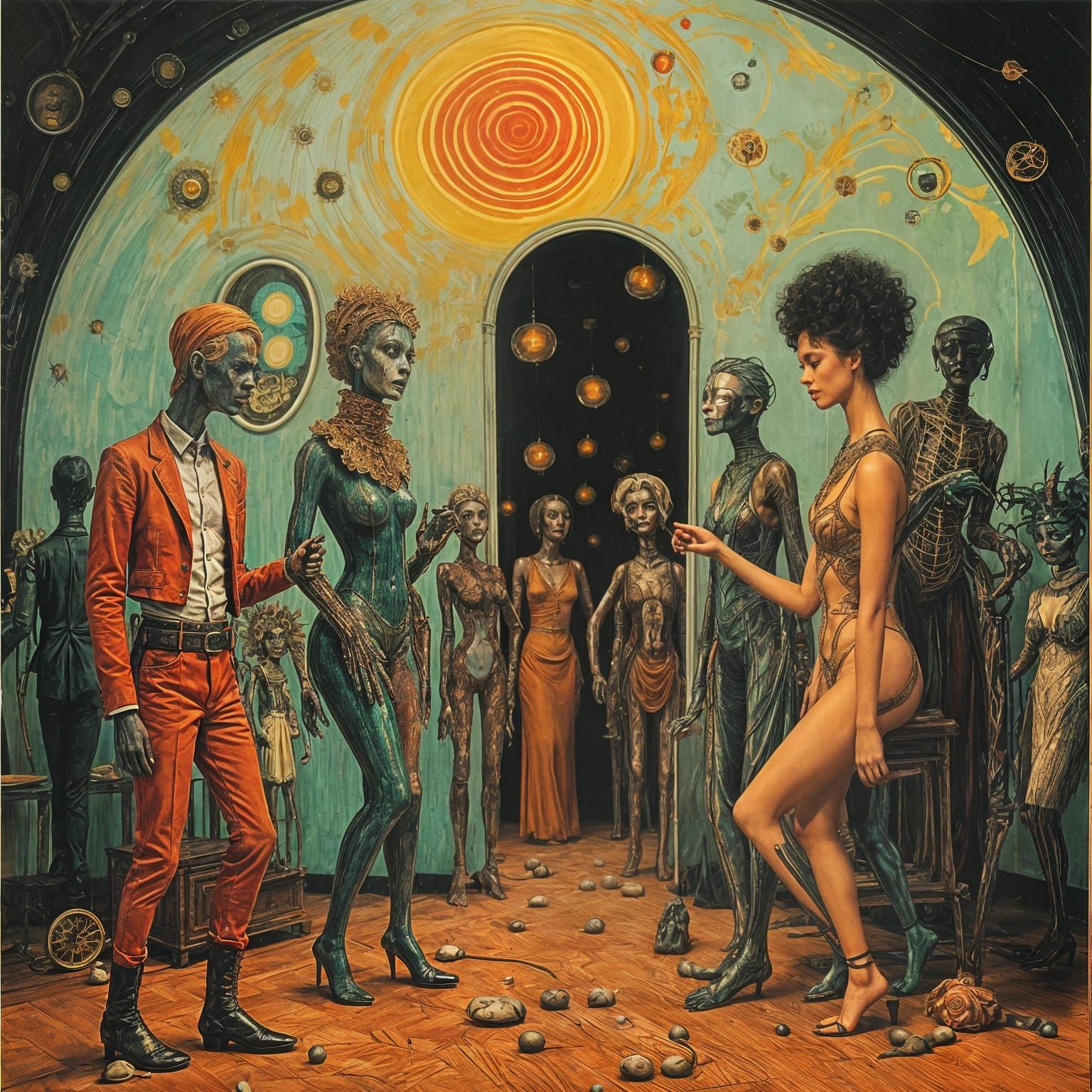 Vintage Creatures Party in Unnatural House