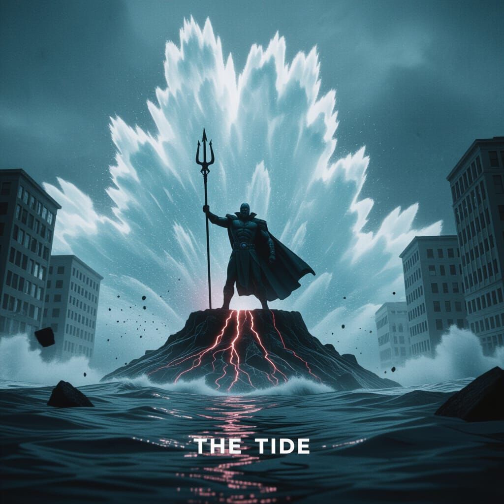 The Tide: Supervillain Summons Tsunami in Film Still