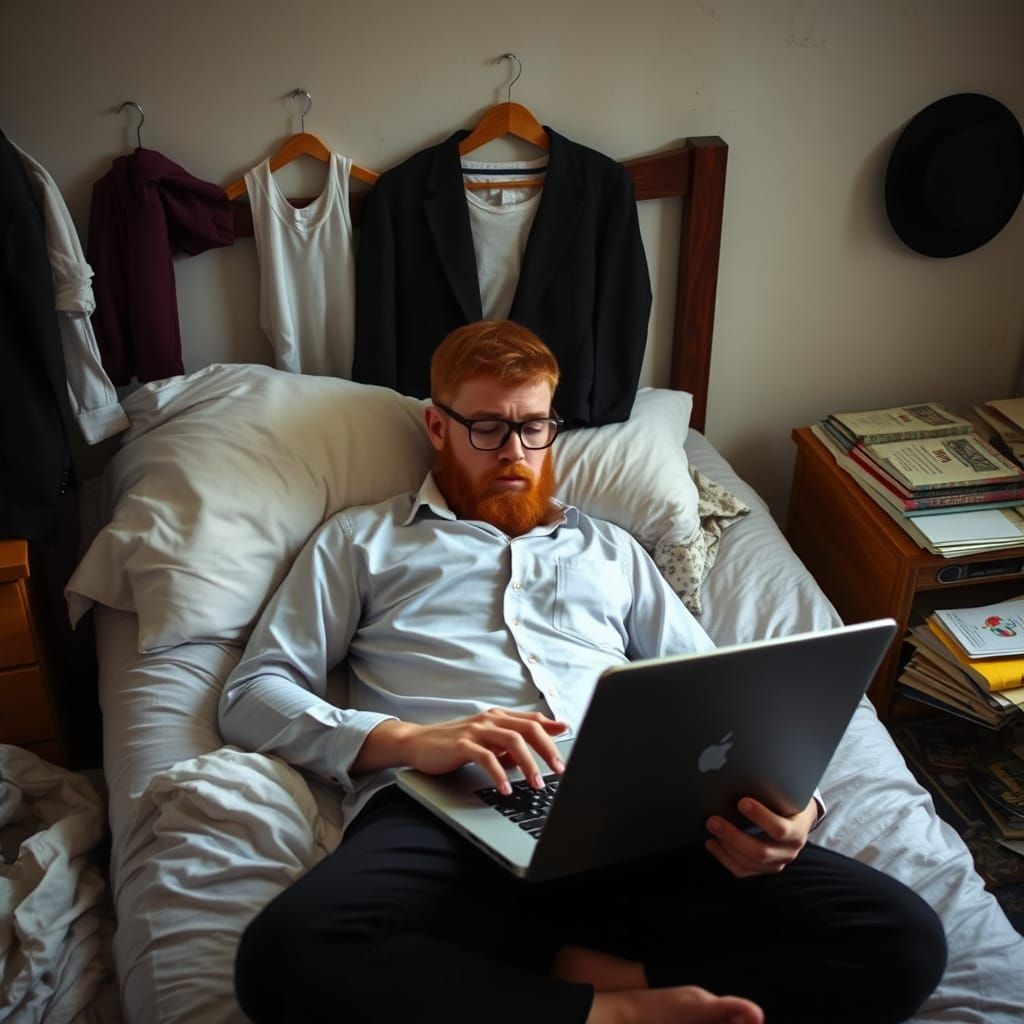 Torah Student's Inner Turmoil Revealed in Haunting Portrait