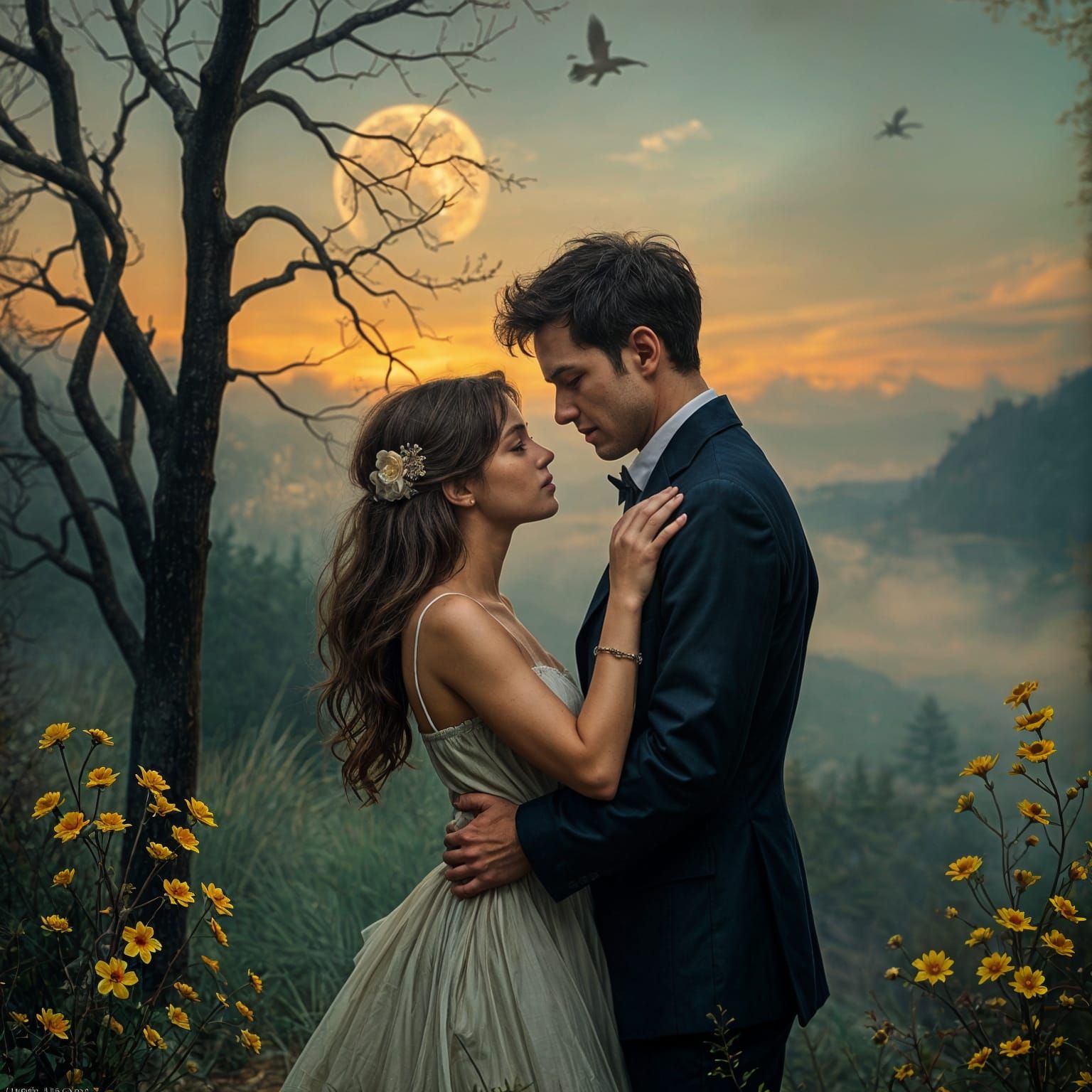 Romantic Quote Typography Art