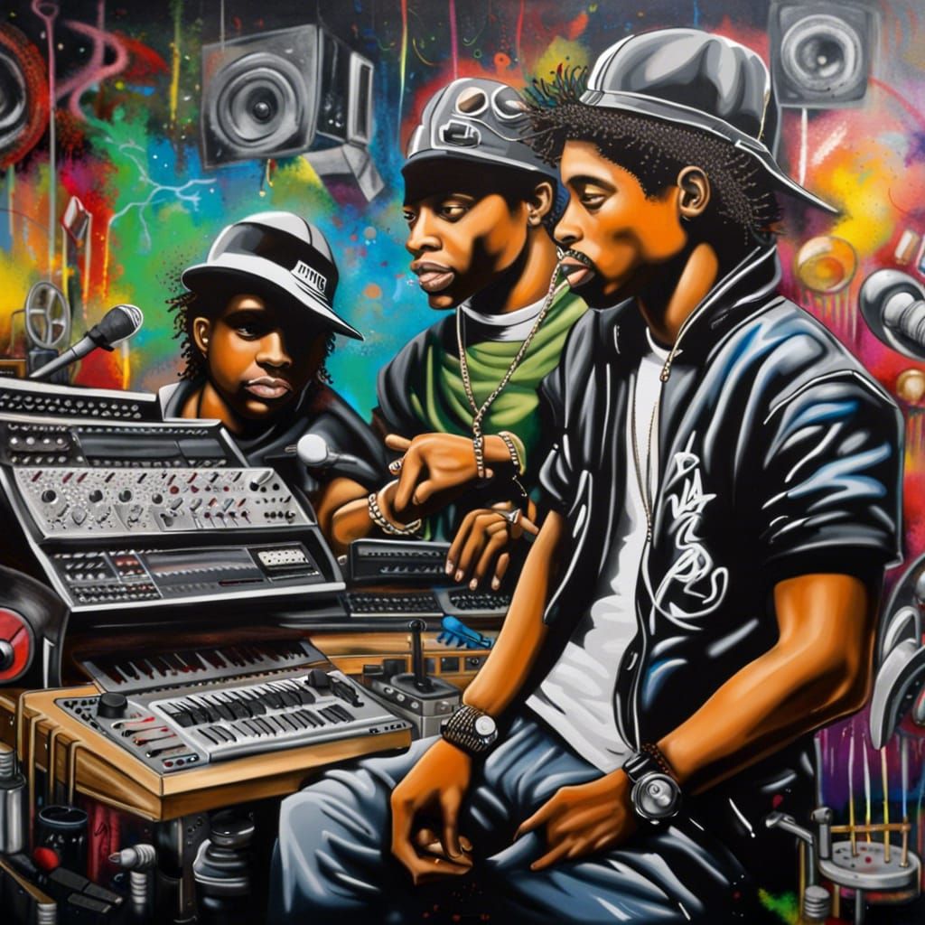 Eazy-E and Tupac: Graffiti Art in Studio