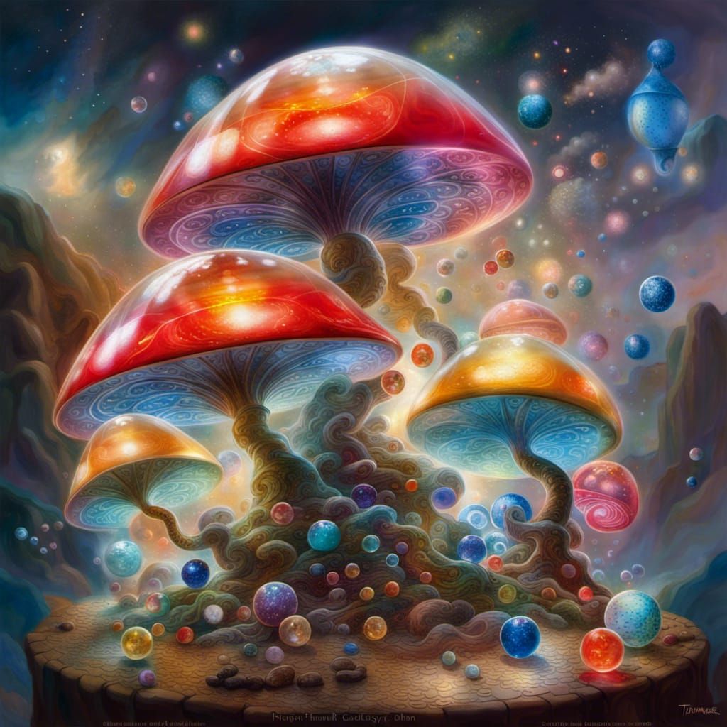 Marbles with Universes and Gods Playing