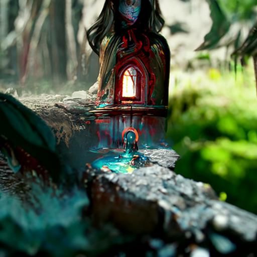 The Girl From the Well: Detailed Matte Painting