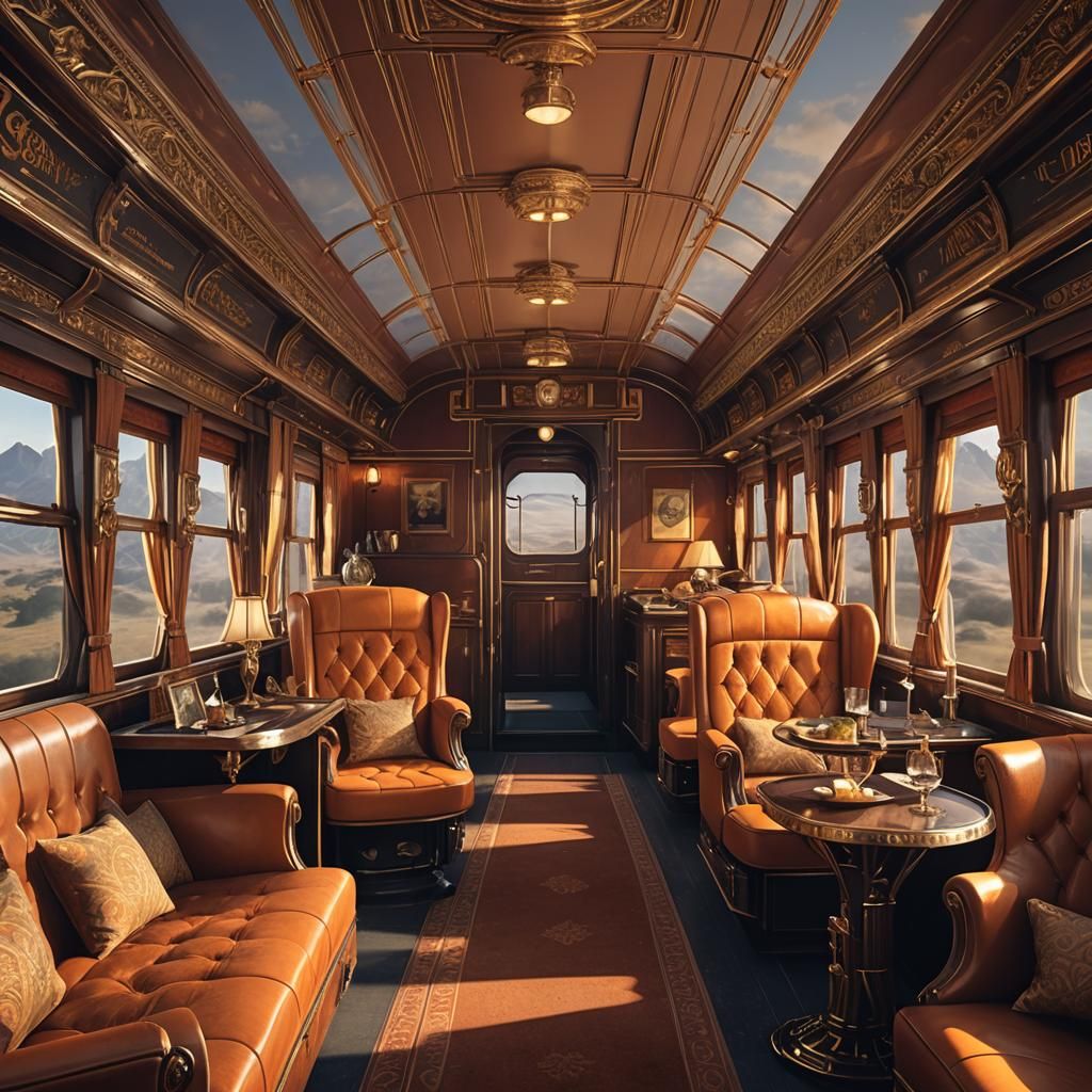 Australian Orient Express: Opulent Steam Train Interior