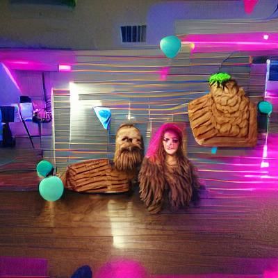 Wookies Crash an 80s Birthday Party