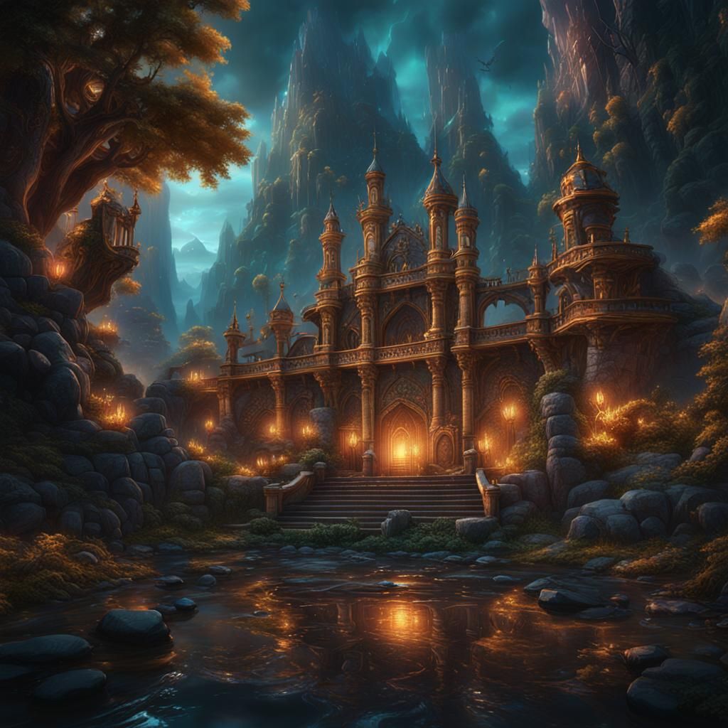 Fantastical Sound Visualization in Detailed Matte Painting