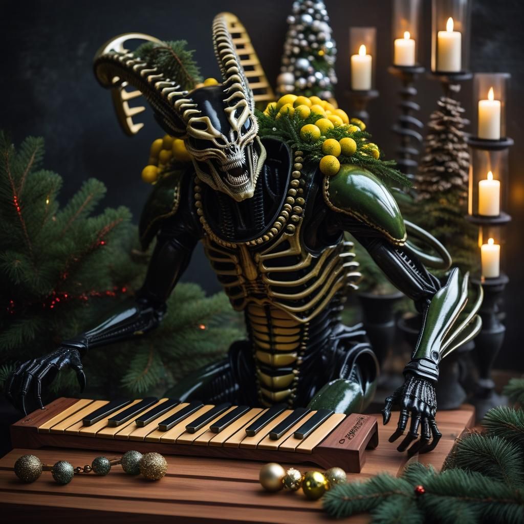 Xenomorph Christmas in Xeriscaped Xanadu