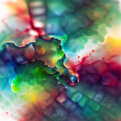 Colorful Watercolor Scene in 8K Resolution
