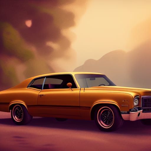 1971 Chevrolet Bel Air: Detailed Matte Painting