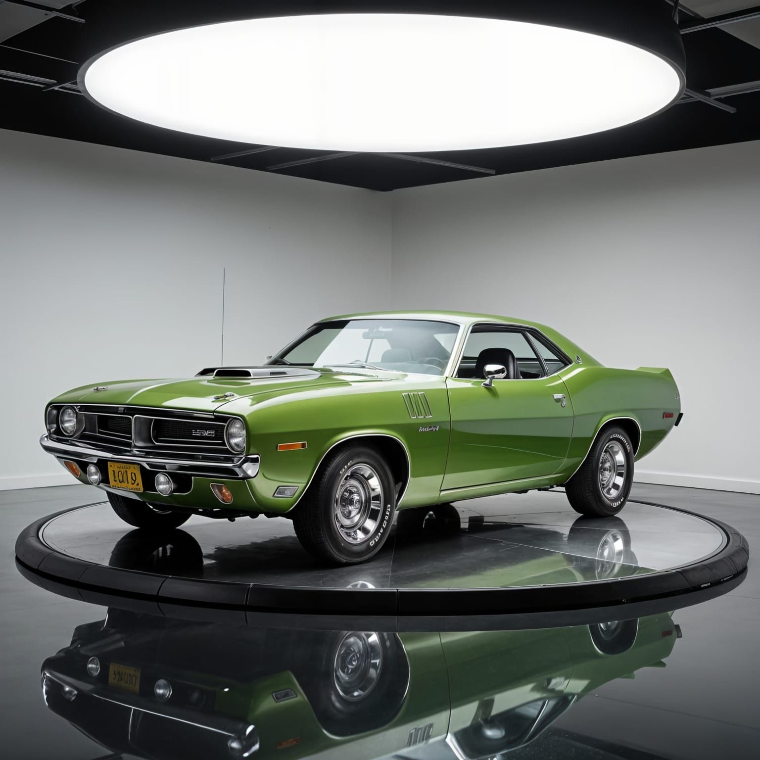 1971 Plymouth Hemi Cuda in Ultra-Realistic Studio Render
