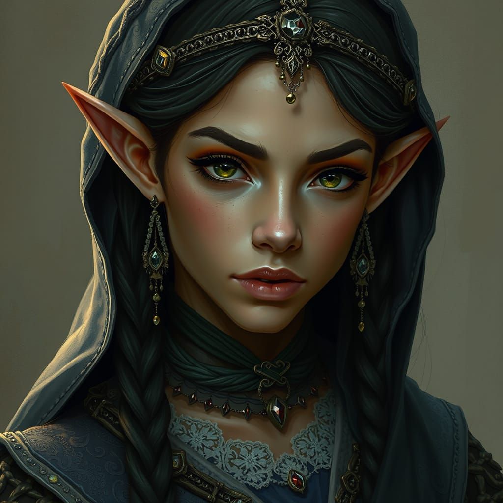 Rihanna as Half-Elf in Medieval Dress