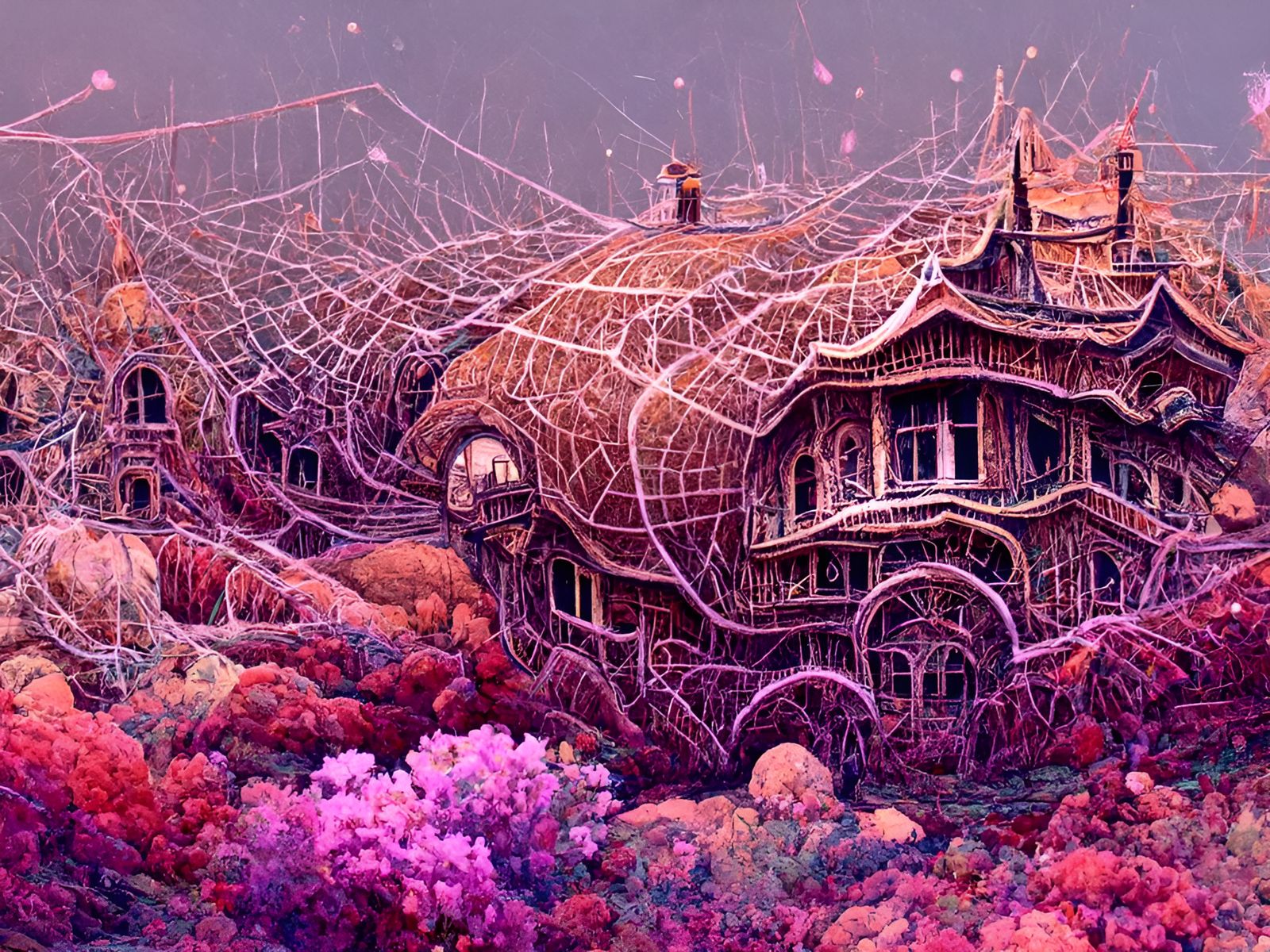 Cobweb House: Surreal Art Deco Concept