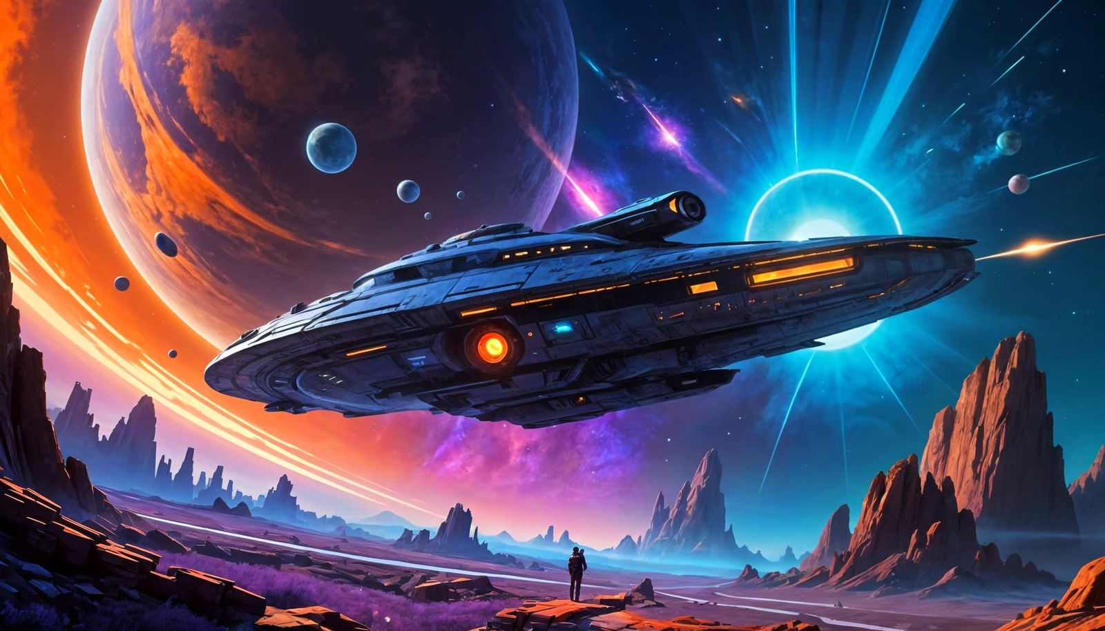 Cosmic Countdown: A Futuristic Odyssey