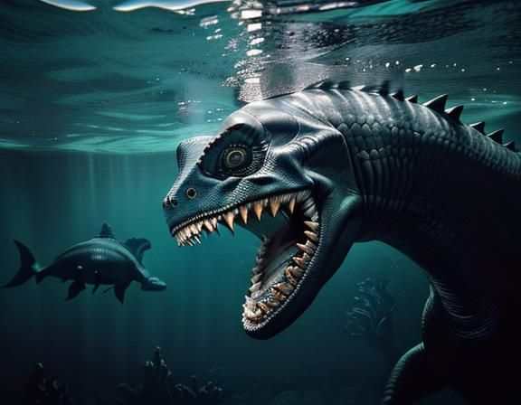 Underwater Horror: Gigantic Eye of a Sleep Paralysis Demon