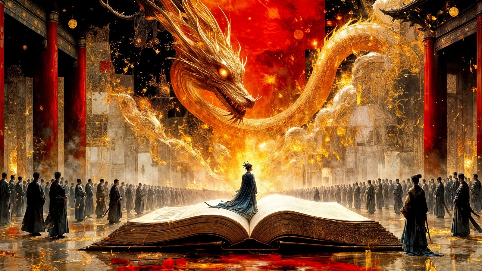 Dragon Conjured in Tang Dynasty Court