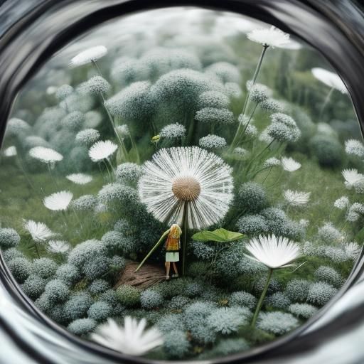 Dandelion Bath: A Tiny Girl's Perspective