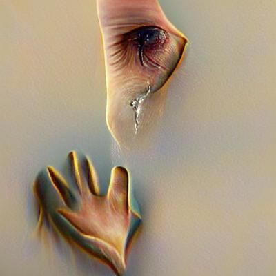 Ethereal Hand Reaching Through Time