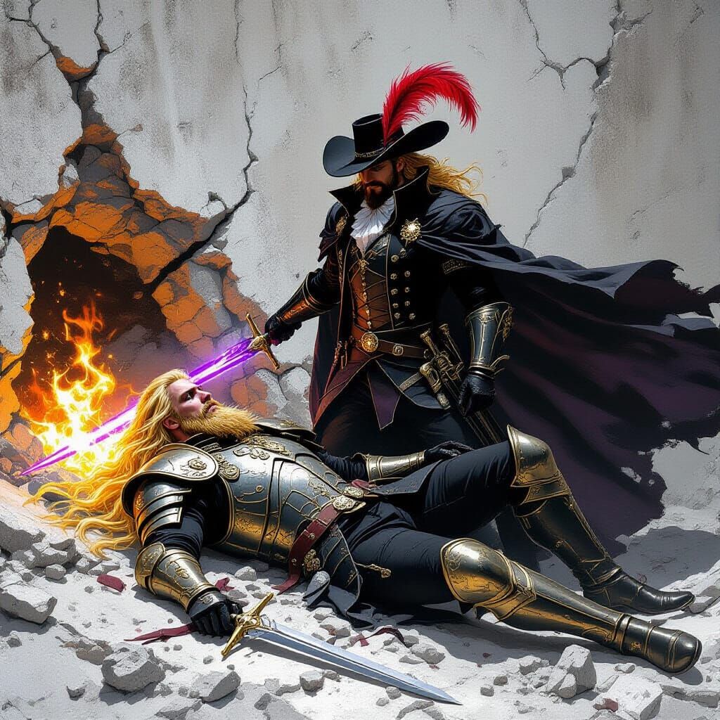 Angel's Defeat in Urban Fantasy Style